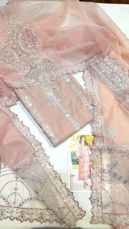 EMAN ADEEL 1215 LAWN Embroidered  WITH HAND EMBELLISHMENT