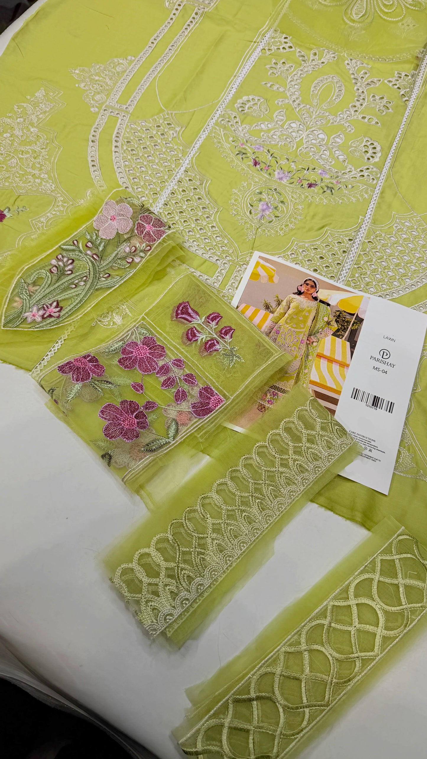 PARISHAY LAWN MS-04 3 Piece Embroidered