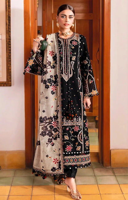 JAZMIN SHAHKAAR D-07 UNSTICHED 3PC