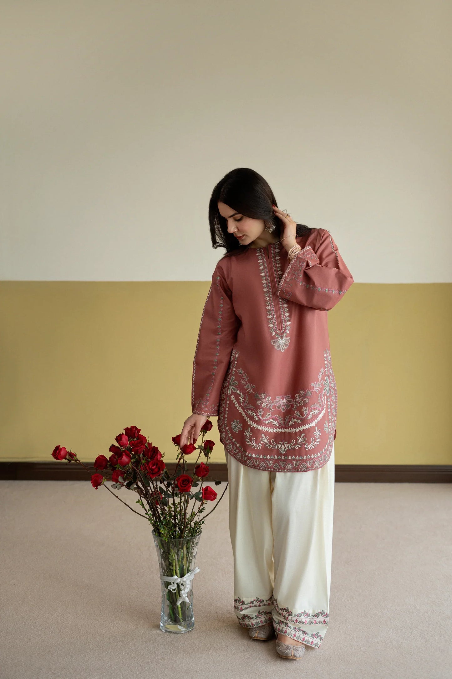 ETHNC KURTA SET ZARIF 2pc