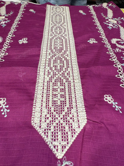 LAILA MISHRA 01-B MGENTA LAWN 2PC