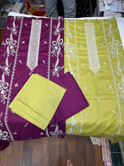 LAILA MISHRA 01-B MGENTA LAWN 2PC