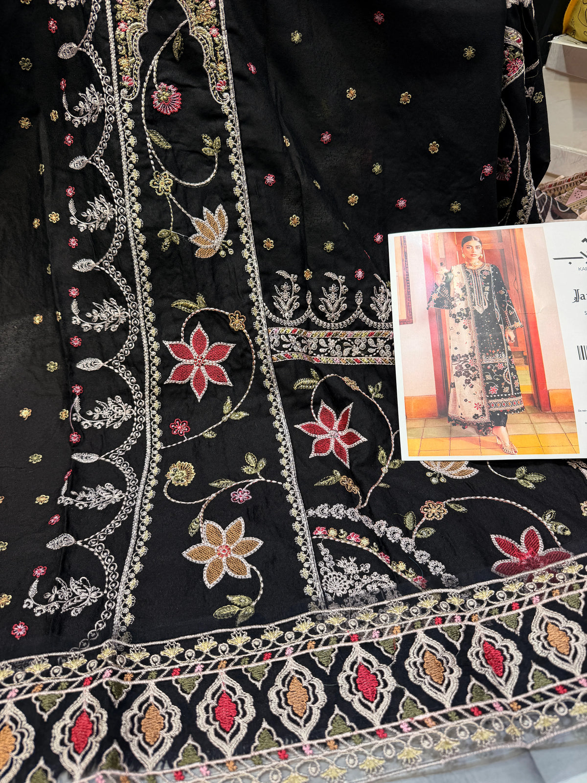 JAZMIN SHAHKAAR D-07 UNSTICHED 3PC
