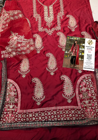 ETHNC SILK E-1024 CHERRY RED
