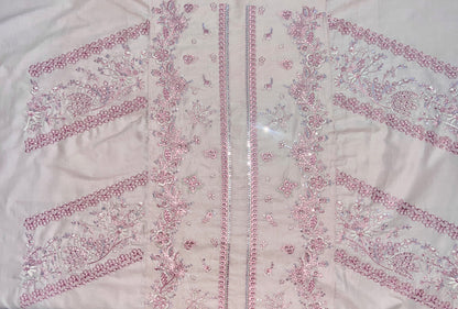QALAMQAR LAWN FK-10 ZOE 3 Piece Embroidered