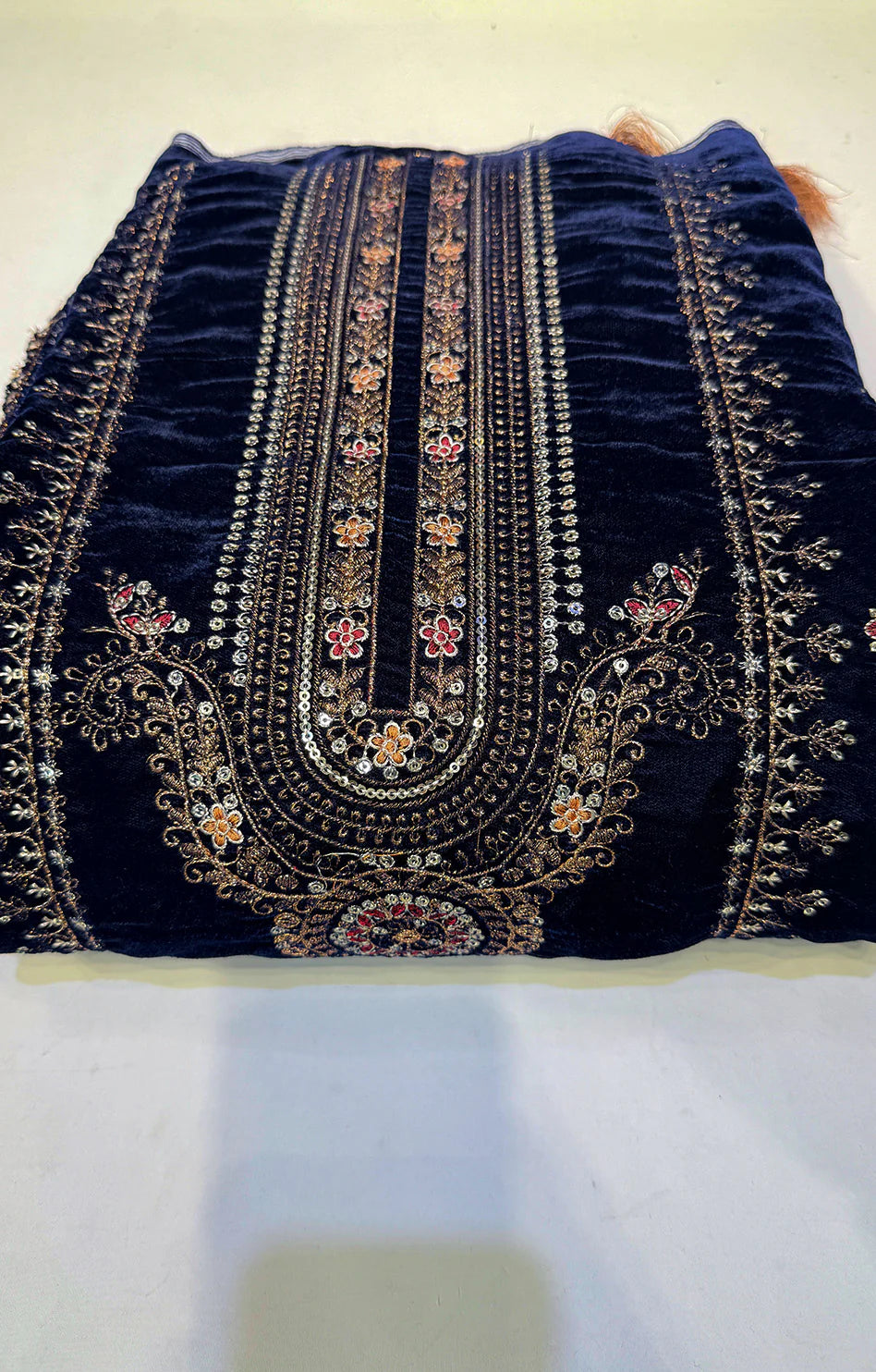 MARIA.B VELVET 01 NAVY