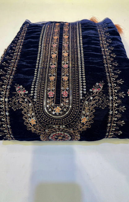 MARIA.B VELVET 01 NAVY