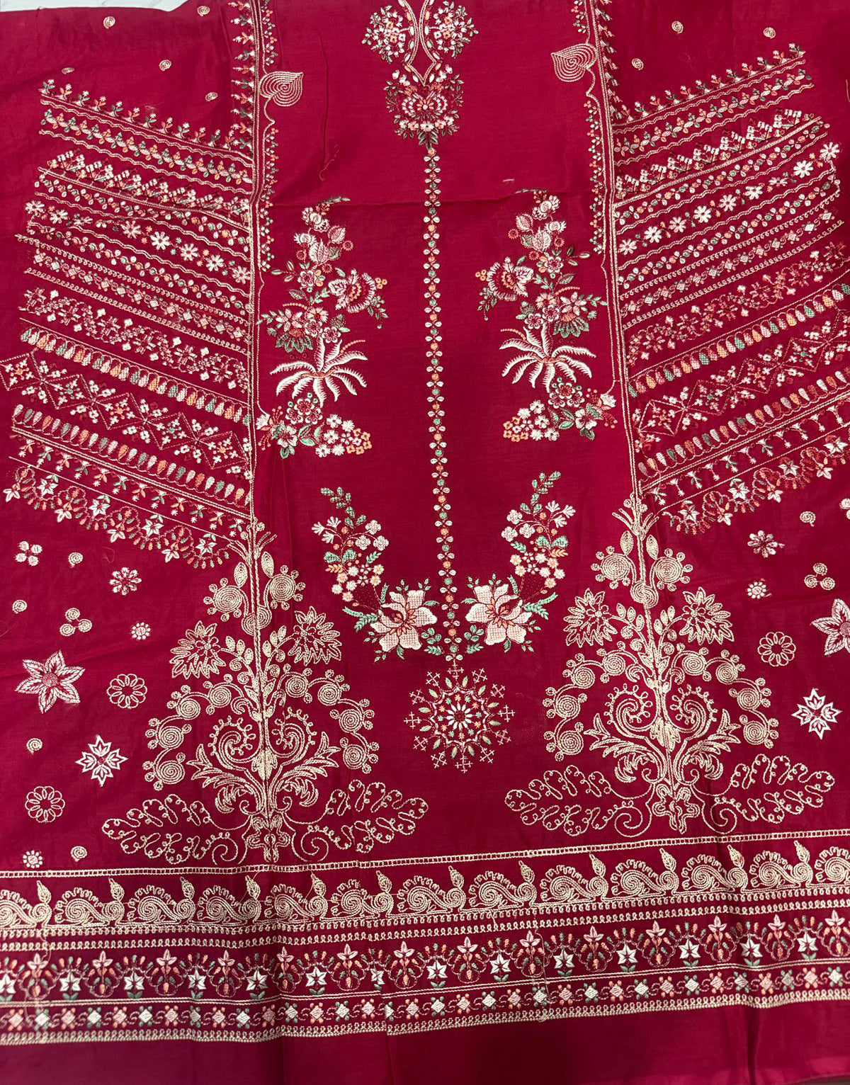 HUSSAIN REHAR LAWN CHASHME BAHAR MAROON
