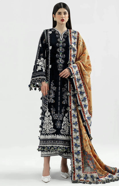 HUSSAIN REHAR LAWN CHASHME BAHAR   BLACK