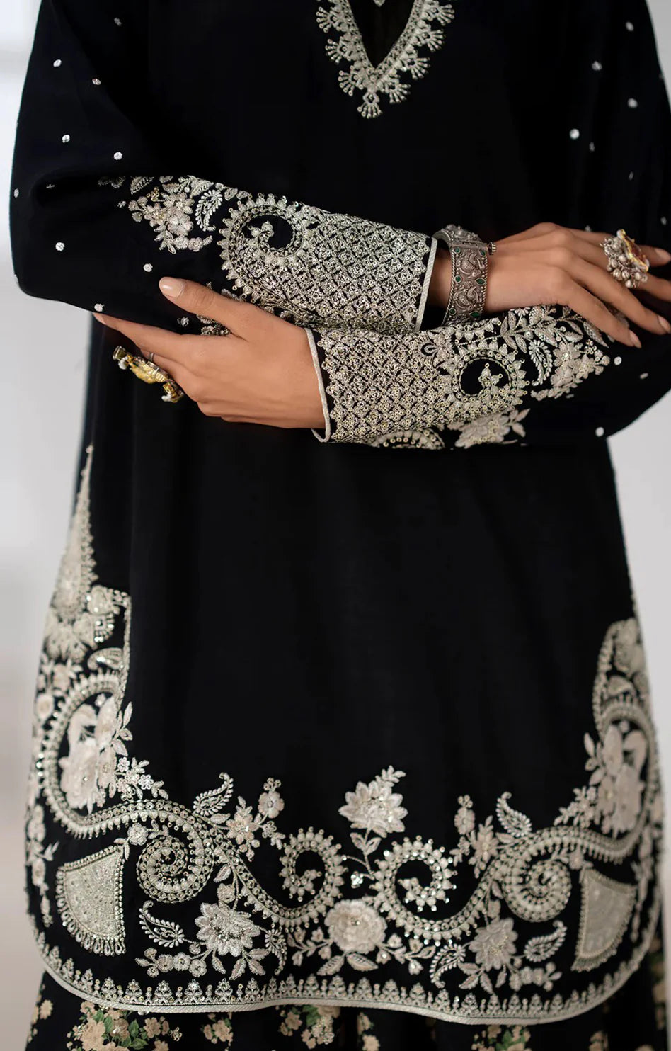 ETHNC VELVET BLACK 2PC