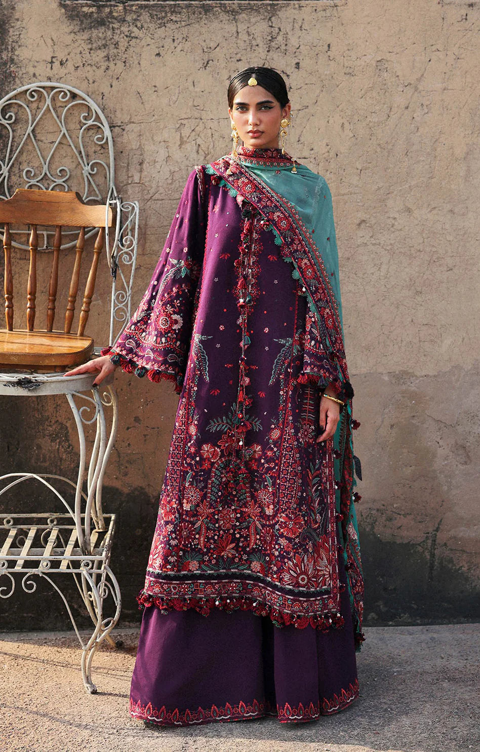 HUSSAIN REHAR SULTANA Lawn 3 PC Embroidered