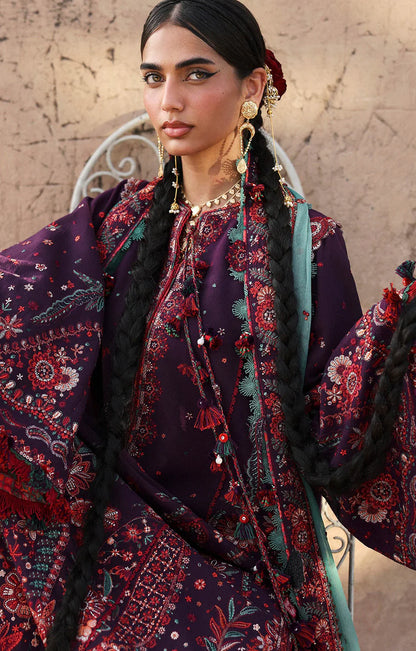 HUSSAIN REHAR SULTANA Lawn 3 PC Embroidered