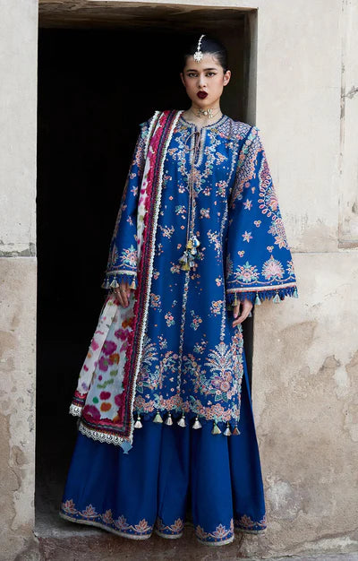 HUSSAIN REHAR ZARQA LAWN 3 Pc Embroidered